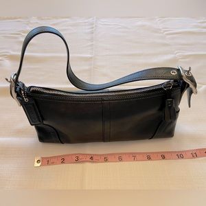 EUC Coach black leather purse